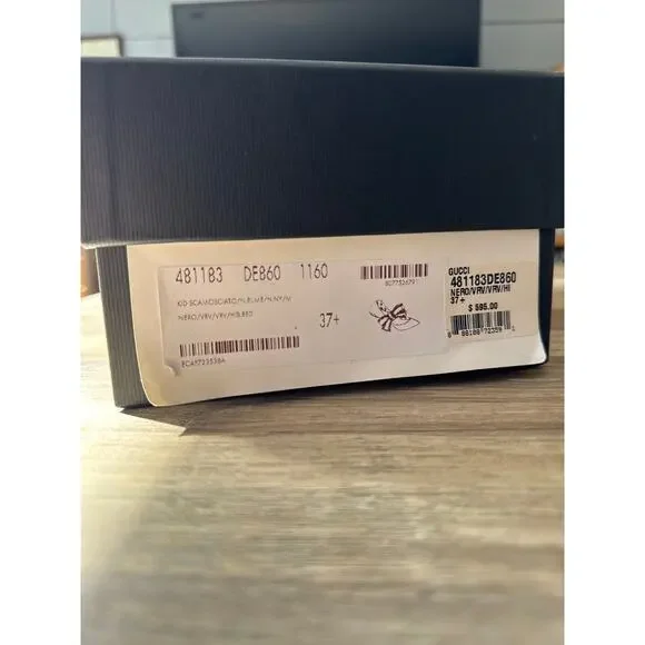 Gucci Sylvie Suede Bow Ballet Flats size 37 - Picture 9 of 9